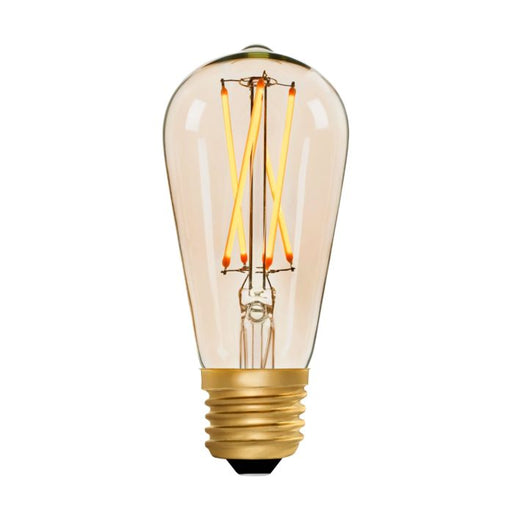Zico ZIKD044/4W22E27A - Squirrel Cage ST64 Amber 4w E27 2000k LED Filament Squirrel Cage Zico - The Lamp Company
