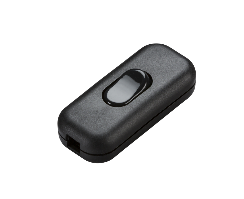 Knightsbridge ST6ABK 6A DP Inline Cord Switch - Black ML Knightsbridge - Sparks Warehouse