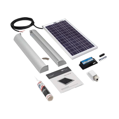 SOLAR TECHNOLOGY - 20wp Motorhome Kit  Alloy Aero Fitting Kit