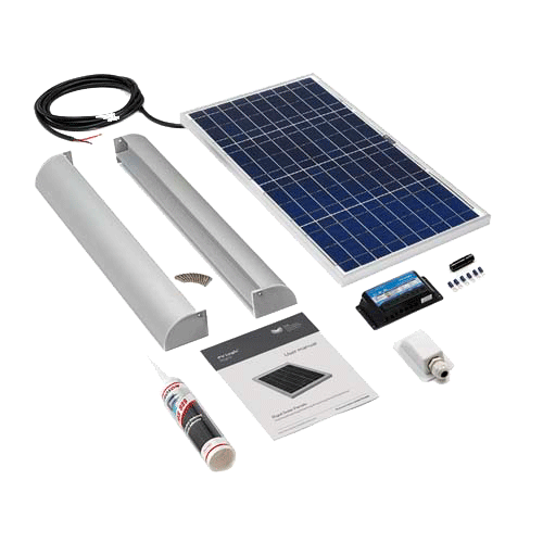 SOLAR TECHNOLOGY - 30wp Motorhome Kit  Alloy Aero Fitting Kit