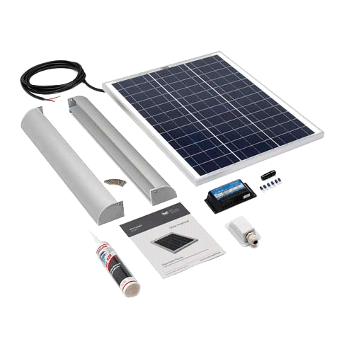 SOLAR TECHNOLOGY - 45wp Motorhome Kit  Alloy Aero Fitting Kit