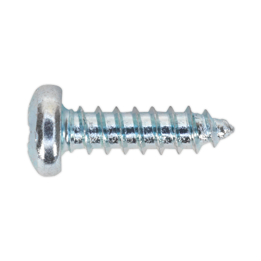 Sealey - STPP3513 Self Tapping Screw 3.5 x 13mm Pan Head Pozi Zinc DIN 7981CZ Pack of 100 Consumables Sealey - Sparks Warehouse