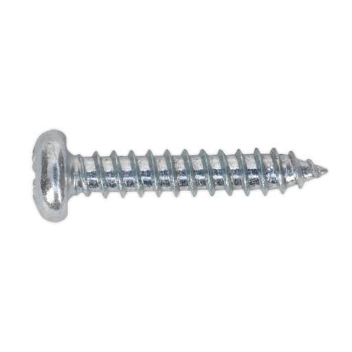 Sealey - STPP3519 Self Tapping Screw 3.5 x 19mm Pan Head Pozi Zinc DIN 7981CZ Pack of 100 Consumables Sealey - Sparks Warehouse