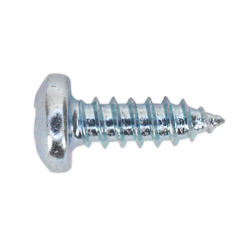 Sealey - STPP4213 Self Tapping Screw 4.2 x 13mm Pan Head Pozi Zinc DIN 7981CZ Pack of 100 Consumables Sealey - Sparks Warehouse