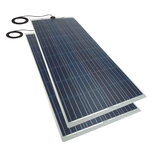 SOLAR TECHNOLOGY - 150wp Flexi PV Kit  Top Cable  Bulk Pack (2 pane