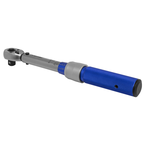 Sealey STW902 - Torque Wrench Micrometer Style 3/8"Sq Drive 5-25Nm - Calibrated Hand Tools Sealey - Sparks Warehouse
