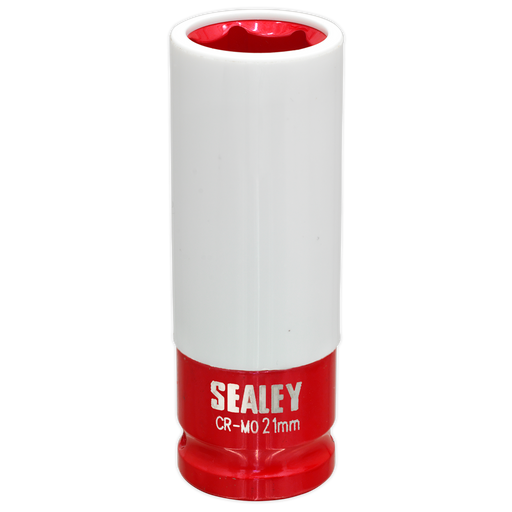 Sealey - SX03021 Alloy Wheel Impact Socket 21mm 1/2"Sq Drive Vehicle Service Tools Sealey - Sparks Warehouse