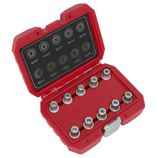 Sealey - SX208 Locking Wheel Nut Key Set 10pc - BMW & Mini Vehicle Service Tools Sealey - Sparks Warehouse