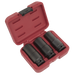 Sealey SX319 - Weighted Impact Socket Set 1/2"Sq Drive 3pc Vehicle Service Tools Sealey - Sparks Warehouse