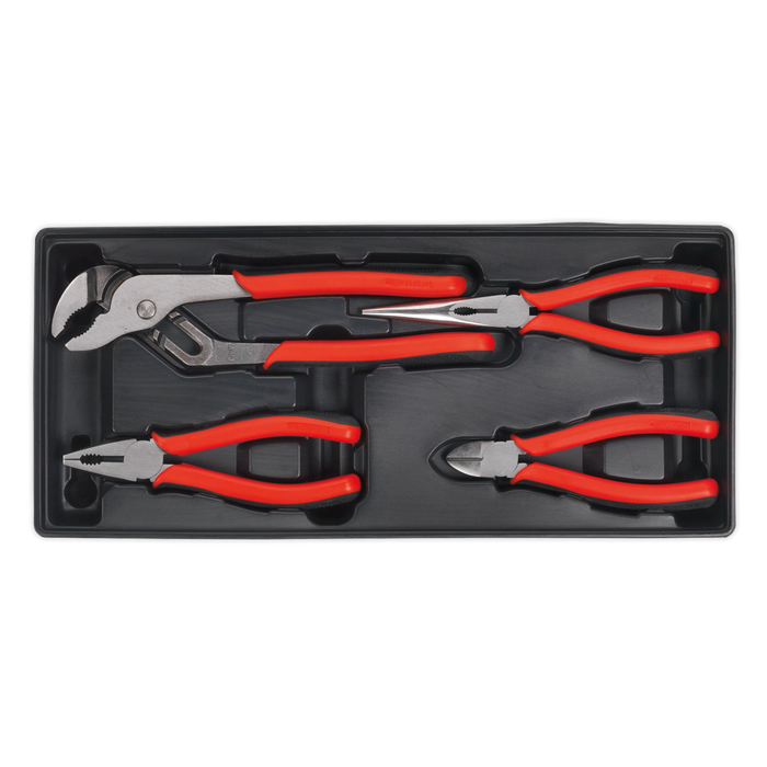Sealey - TBT02 Tool Tray with Pliers Set 4pc Hand Tools Sealey - Sparks Warehouse