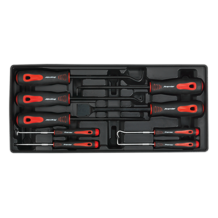 Sealey - TBT23 Tool Tray with Scraper & Hook Set 9pc Hand Tools Sealey - Sparks Warehouse