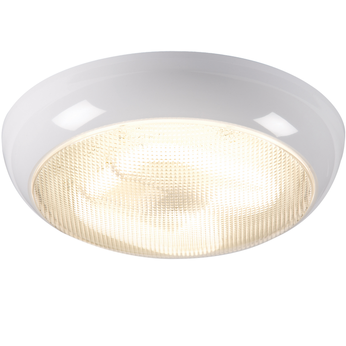 Knightsbridge TPB28WPEMHF IP44 28W HF Emergency Polo Bulkhead with Prismatic Diffuser and White Base ML Knightsbridge - Sparks Warehouse