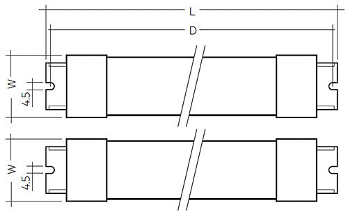 Tridonic 89800088 - Accu - NICD 6C 50 (2 x 3 cell sticks)