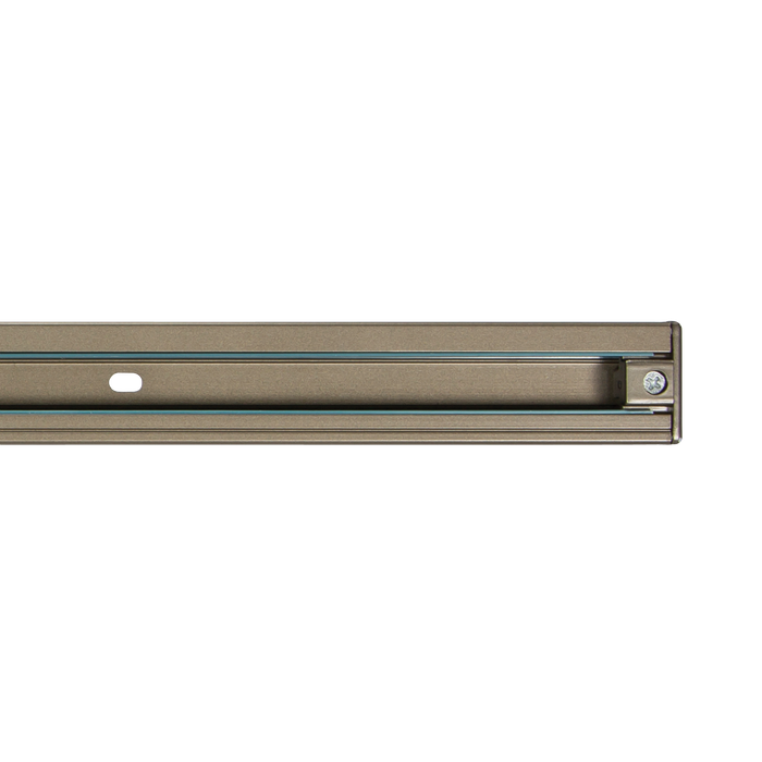 Knightsbridge TRK2MAS 230v Single Circuit Track Satin Nickel 2Mtr KB Knightsbridge - Sparks Warehouse