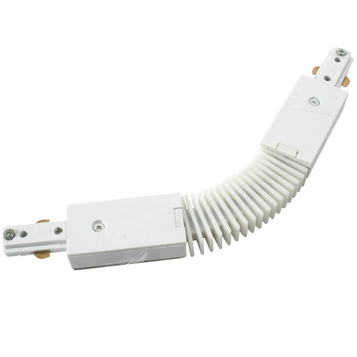 Knightsbridge TRKFCW 230v Single Circuit Track  flexible connector White KB Knightsbridge - Sparks Warehouse