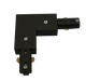 Knightsbridge TRKRA1BK 230v track L Right Angle connector Black. Accessories Knightsbridge - Sparks Warehouse