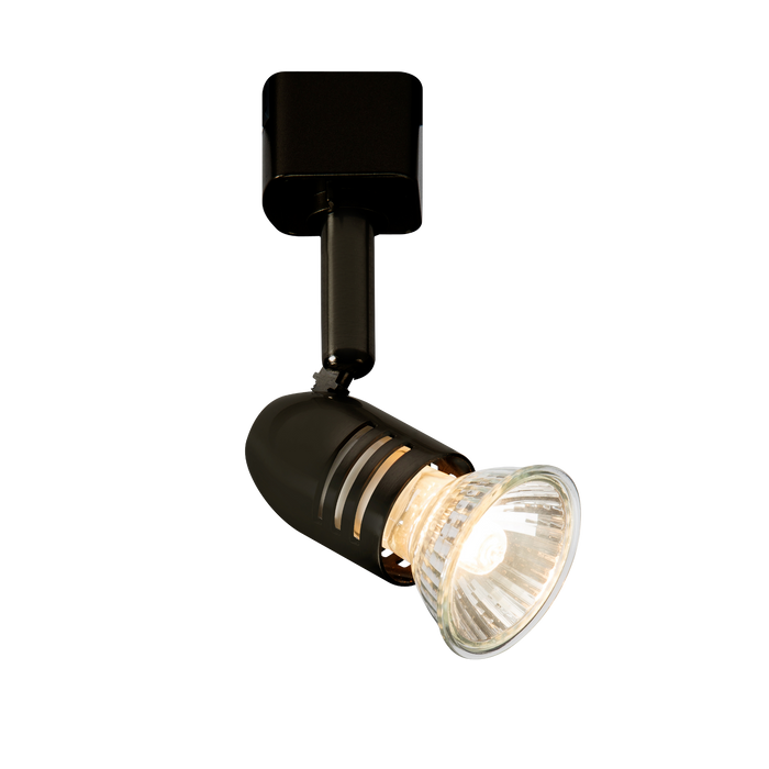Knightsbridge TRKSP3ABK 230v GU10 Track SpotLight 50w Max Black Track Lighting Fixtures Knightsbridge - Sparks Warehouse