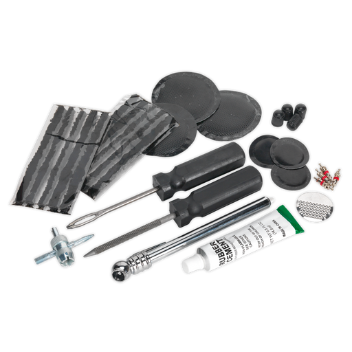 Sealey - TST09 Temporary Puncture Repair & Service Kit Vehicle Service Tools Sealey - Sparks Warehouse