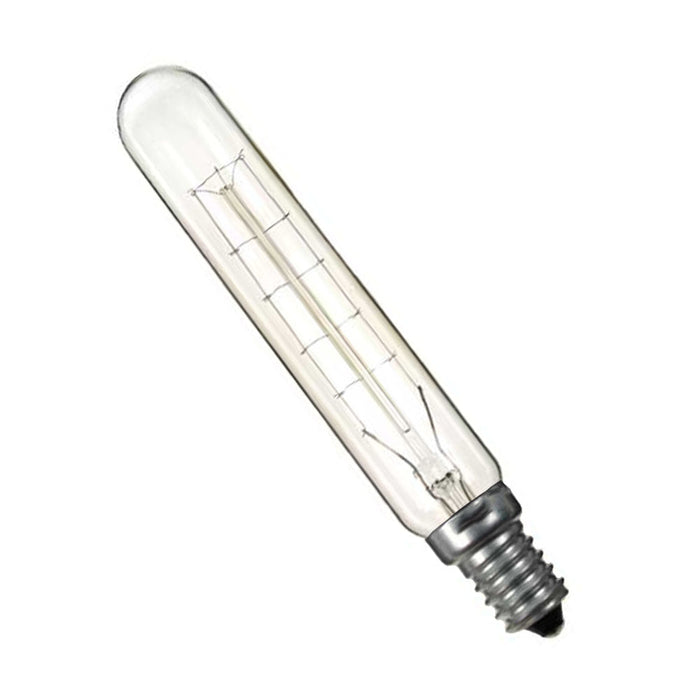 Tubular 25w 240v E14/SES Picture Light Bulb With Long Filament - 22x115mm Approx
