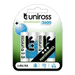 UNIROSS - UN4AA2600 UNIROSS RECHARGABLE  AA 2500MAH (C4)