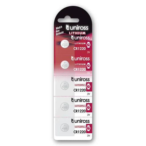 UNIROSS - Uniross CR1220 3V LITHIUM COIN CELL (C5)