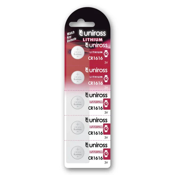 UNIROSS - Uniross CR1616 3V LITHIUM COIN CELL (C5)