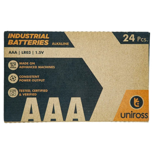 UNIROSS - Uniross 1.5V AAA ALK INDUSTRIAL (BX24)