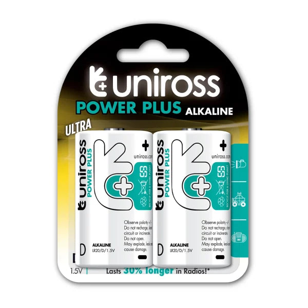 UNIROSS - Uniross 1.5V D ALK POWER PLUS (C2)