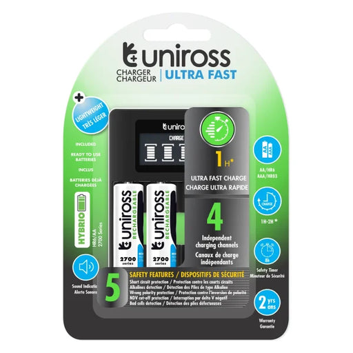 UNIROSS - UNIROSS ULTRA FAST LCD [USB] + 4xAA2700