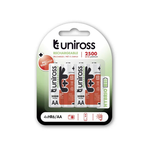 UNIROSS - Uniross AA RECHARGEABLE 2500MA HYBRIO (C4)
