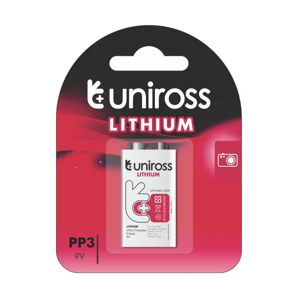 UNIROSS - ULI9V1 UNIROSS 9V LITHIUM (C1)  (CRV9) U9VL