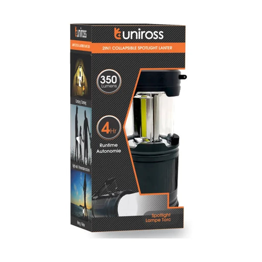 UNIROSS - UNIROSS 2IN1 COLLAPSIBLE SPOTLIGHT LANTERN