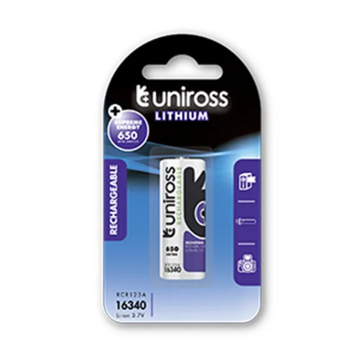 UNIROSS - Uniross RCR123A 3V LITHIUM RECH (C1)