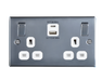 BG Nexus NPC22UACW polished Chrome 13A Switched USB Socket with Type A & Type C 4.2A - BG - Sparks Warehouse