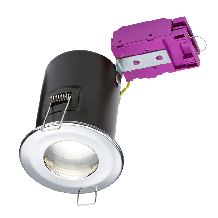 Knightsbridge VFCFIPC Fire Rated IP65 DownLight GU10 - Chrome KB Knightsbridge - Sparks Warehouse