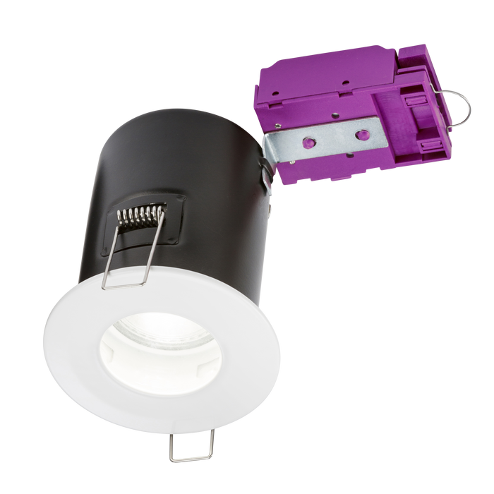 Knightsbridge VFCFIPW Fire Rated IP65 DownLight GU10 - White KB Knightsbridge - Sparks Warehouse