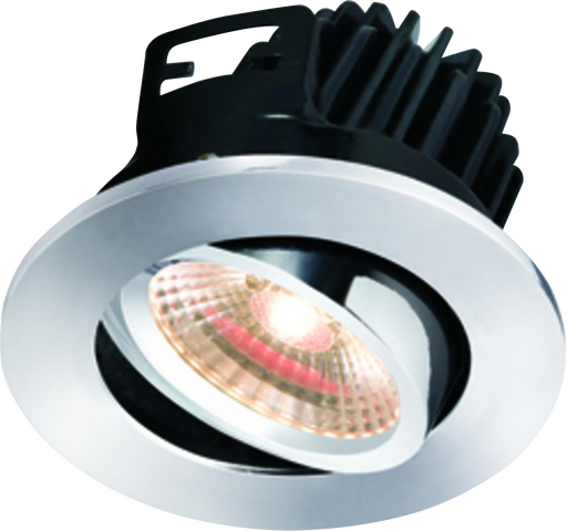 Knightsbridge VFRCOBWW2 IP20 7W LED 3000K Warm White TILT DownLight Chrome KB Knightsbridge - Sparks Warehouse