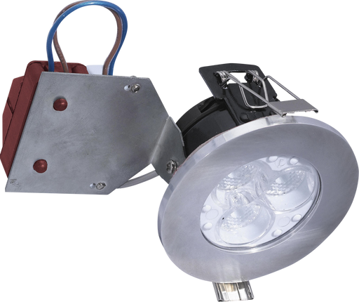 Knightsbridge VFRLED1CBR 90MIN Fire Rated LED Fixed DownLight BR/Chrome KB Knightsbridge - Sparks Warehouse
