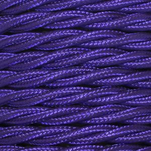 1.5mm Core Decorative Braided Fabric Flex  - 1 Metre Length  - VIOLET TWIST