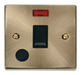 Scolmore VPAB023BK - 20A 1 Gang DP Switch With Flex Outlet And Neon - Black Deco Scolmore - Sparks Warehouse