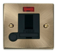 Scolmore VPAB052BK - 13A Fused Switched Connection Unit With Flex Outlet + Neon - Black Deco Scolmore - Sparks Warehouse