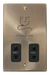 Scolmore VPAB100BK - Dual Voltage Shaver Socket Outlet 115/230V - Black Deco Scolmore - Sparks Warehouse