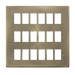 Scolmore VPAB20518 - 18 Gang GridPro® Frontplate - Antique Brass GridPro Scolmore - Sparks Warehouse