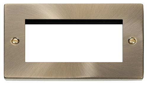 Scolmore VPAB312 - 2 Gang Plate - 4 Apertures Deco Scolmore - Sparks Warehouse