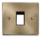Scolmore VPAB401BK - 1 Gang Plate Single Aperture - Black Deco Scolmore - Sparks Warehouse