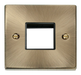 Scolmore VPAB402BK - 1 Gang Plate Twin Aperture - Black Deco Scolmore - Sparks Warehouse