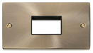 Scolmore VPAB432BK - Double MiniGrid® Plate Triple Aperture - Black Deco Scolmore - Sparks Warehouse