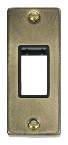 Scolmore VPAB471BK - Single Architrave Plate Aperture - Black Deco Scolmore - Sparks Warehouse