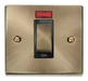 Scolmore VPAB501BK - Ingot 1 Gang 45A DP Switch With Neon - Black Deco Scolmore - Sparks Warehouse