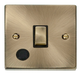 Scolmore VPAB522BK - 20A 1 Gang DP ‘Ingot’ Switch With Flex Outlet - Black Deco Scolmore - Sparks Warehouse